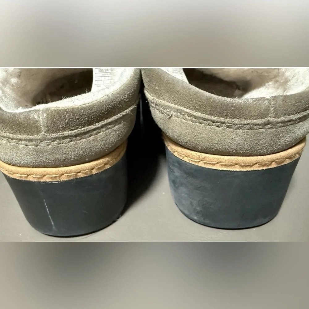 UGG Women’s Size 8 1/2 Lynwood Closed Toe Clogs Shoes Khaki Color Suede - Picture 12 of 15
